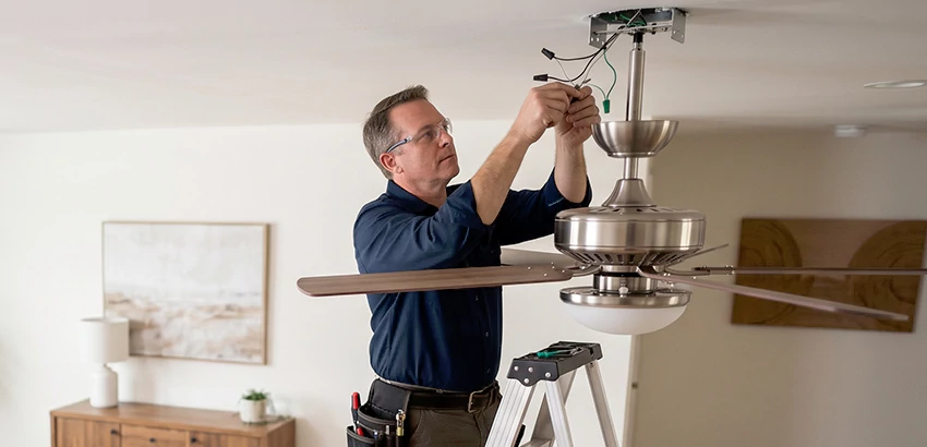 Ceiling Fan Light and Switch Repair in New Smyrna Beach
