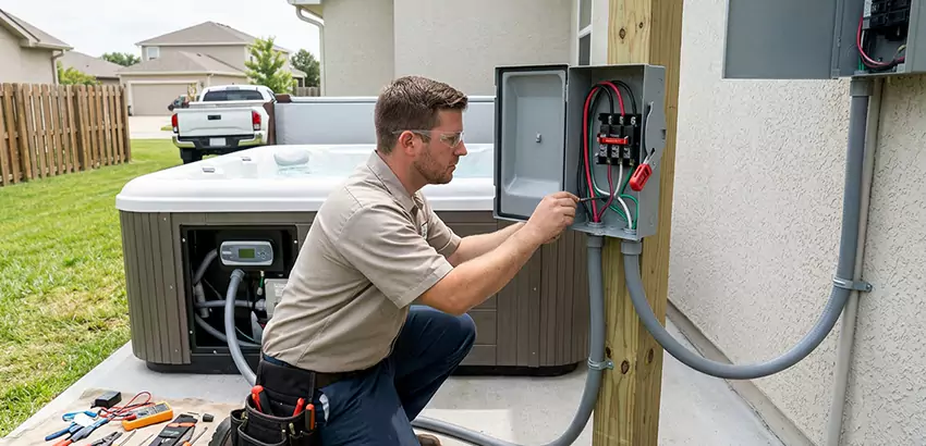 Outdoor Hot Tub Electrical Installation in New Smyrna Beach