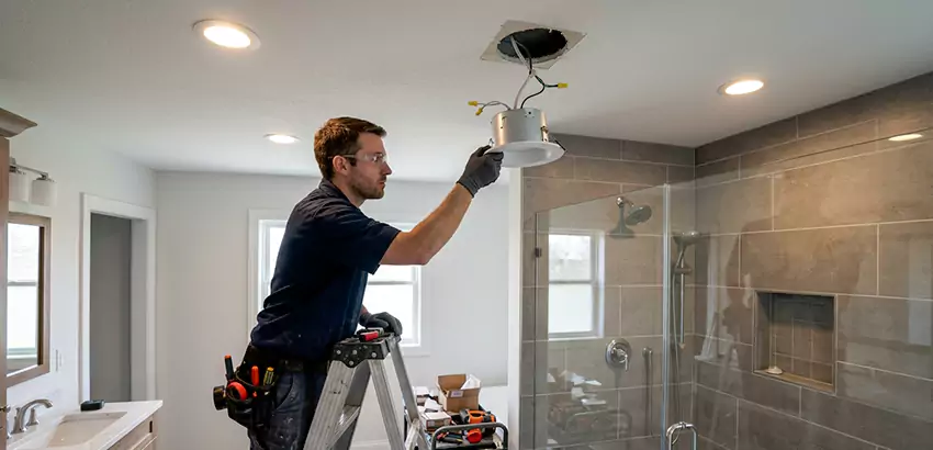 Bathroom and Shower Recessed Lighting Installation in New Smyrna Beach